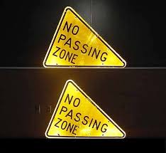 The no passing zone sign is a common road sign that may show up on your driver's license written test. Simulated Night Picture Of Old No Passing Zone Signs Download Scientific Diagram