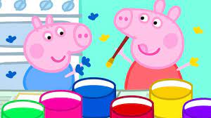 Painting with Hands and Potatoes with Peppa Pig | Peppa Pig Official Family  Kids Cartoon - YouTube