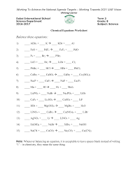 Ccss.math.content.8.ee.c.7.b solve linear equations with rational number coefficients, including equations whose solutions require expanding expressions using the distributive property. Chemical Equations Worksheet