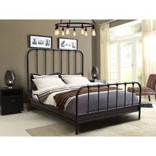 diamond sofa mateo low profile standard bed in 2021 metal beds bed bedroom decor
