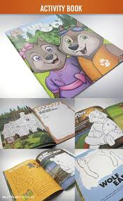 This Activity Book Produced By Great Wolf Lodge Is Perfect For The Little Ones In The Backseat Of The Car It Has 36 Pa Book Activities Printing Services Print