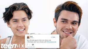 Dimitrios kambouris and neilson barnard/getty images her colorist explained to allure back in 2014 that kloss wanted a natural look. Riverdale S Cole Sprouse Kj Apa Compete In A Compliment Battle Teen Vogue Youtube
