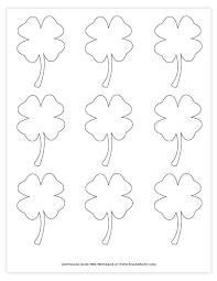 Patrick's day) this three leaf clover coloring page features a picture of a large shamrock/three leaf clover to color for st. Printable Small Four Leaf Clover Novocom Top