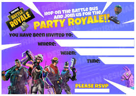 Free Printable Fortnite Happy Birthday Cards Excited To Share The Latest Addition To My Etsy Shop Fortnite Birthda Party Invite Template Birthday Invitation Templates Birthday Party Invitation Templates