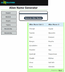 Check spelling or type a new query. 8 Online Alien Name Generator Websites Free