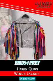 Harley Quinn Birds Of Prey Leather Jacket Pin On Film Jackets