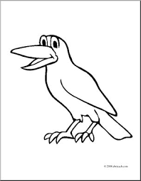 600x844 crown printable template pdf crown coloring page drawing crown. Clip Art Cartoon Crow Coloring Page I Abcteach Com Abcteach