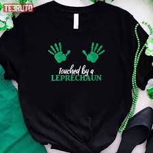 Sexy St Patricks Day Boobs Touched By A Leprechaun Unisex T-Shirt - Teeruto