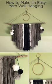 Diy beaded macrame wall art. How To Make An Easy Yarn Wall Hanging Ideas For The Home