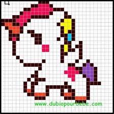 Quadrillage Petit Carreau Pour Pixel Art Pixel Art Licorne Dessin Pixel Pixel Art