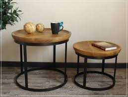 Beistelltisch Couchtisch Tisch Set Rund Skandinavisches Design Holz Metall Neu Ebay Beistelltisch Tischset Couchtisch Skandinavisch
