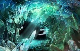 I keep trying drawing landscapes but there's still something that doesn't work completely. 19 Crystal Cave Ideas Crystal Cave Fantasy Landscape Concept Art