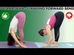10 Uttanasana Standing Forward Bend For Beginners Youtube Forward Bend Yoga Poses Beginners