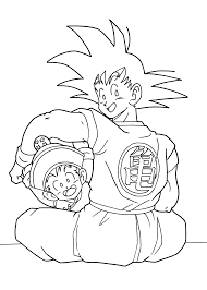 Dragon Ball Anime Goku And Gohan Coloring Pages For Kids Printable Free Dragon Coloring Page Dragon Ball Z Cute Dragons