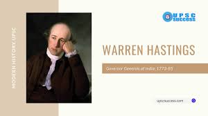 WARREN HASTINGS (Governor General of ...