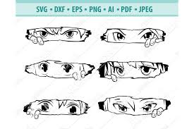 Download Anime Svg Bundle Anime Eyes Png Cute Peeking Eye Eps Dxf 1302965 Cut Files Design Bundles