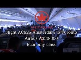 Trip Report Air Canada Flight Ac825 Airbus A330 300 Amsterdam To Toronto Econamy Class