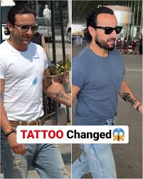 Saif Ali Khan ने हाथ से हटवाया Kareena के नाम का टैटू! तस्वीर हुई वायरल,  लोग बोले- लगता है तीसरी बैगम आने वाली है!! - saif ali khan got the tattoo of