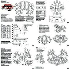 Classic Octagon Picnic Table Woodworking Plans Blueprints Odf08 Ebay Picnic Table Woodworking Plans Octagon Picnic Table Plans Woodworking Plans Patterns