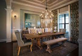The sleek and linear design of these chandeliers, provide a simple yet stunning look that will complement the furniture in any modern home, while adding plenty of light. 8 Dining Room Chandeliers Perfect For Entertaining