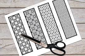 bookmark printable bookmark set black and white bookmarks 1277648 printables design bundles