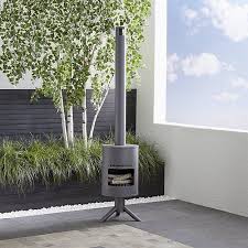 32.25 x 32.25 x 27 in. Burning Barrel Outdoor Fireplace Crate And Barrel Overall Dimensions Height 106 Tripod Diameter 28 Barrel Bod Outdoor Fire Pit Outdoor Fireplace Outdoor