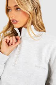 Set felpa con zip corta & legging