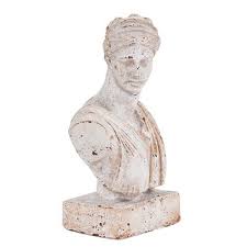 Old World Ceramic Female Bust Sculpture Indoor Statuary Statues Home Decor Bust Sculpture Sculpture Statue