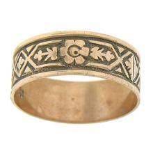 Antique 14k Rose Gold Civil War Era Wedding Band Antique Jewelry Jewelry Wedding Bands
