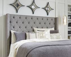 The greydon is an interpretation of a 19th century bed spotted at the palace pfaueinsel in germany. Sorinella King California King Upholstered Headboard By Ashley Furniture Nis649258765 Missouri Furniture