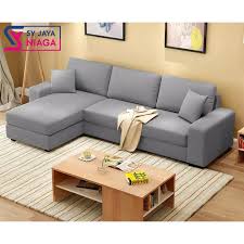 Single seat sofa bed modern fabric japanese living room furniture armless decors. Modern Designer Antha L Shape 3 Seater Sofa Fabric Sofa Set Living Room Furniture æ²™å' Shopee Malaysia