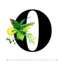 Das ursprüngliche o bekam den namen omikron (kleines o) und behielt seine stellung im alphabet, . Letter O With Watercolor Leaves Background Png Image Text Effect Eps For Free Download Pngtree Watercolor Leaves Leaf Background Lettering