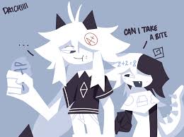 oliver (fundamental paper education), fundamental paper education, highres,  akuouhh, eating, long hair, low-tied long hair, no lineart, soap, zip (fundamental  paper education) - Image View - | Gelbooru - Free Anime and Hentai Gallery