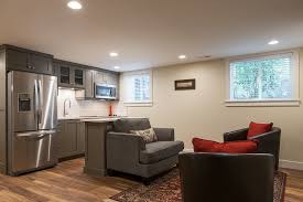 It also provides practical storage, which nearly every studio apartment needs. Herbert Avenue Basement Renovation Design Group