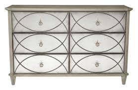 Offering a fresh and modern approach to design, the chest of drawers boasts a matte, durable cashmere painted finish and oak detailing. Bernhardt Marquesa 6 Drawer Dresser In Gray Cashmere 359 044n