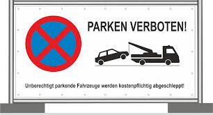 Unmittelbar hinter fußgängerüberwegen darfst du parken. Baustellenbanner Parken Verboten