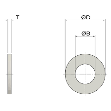 M8 Form A Flat Washers Din 125 A2 Stainless Steel