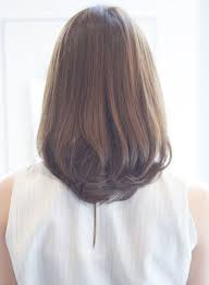 すごい扱いやすいワンカールセミディ 髪型ミディアム ヘアスタイル 髪型 ヘアスタイリング