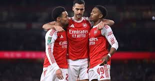 Arsenal 2-0 Brighton: Saka and Nwaneri on target as academy stars shine