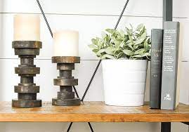 This diy video shows how i made this wooden candle holder using simple and regular things. How To Make Inexpensive Pillar Candle Holders Little House Of Four Creating A Beautiful Home One Thrifty Project At A Time How To Make Inexpensive Pillar Candle Holders