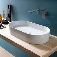 Nos vasques de salle de bain s'adaptent à votre style ! Lavabo Vasque Hide Stadium 16 Couleurs Ovale A Poser 35x65xh12cm Ref 31120101 Casalux Home Design