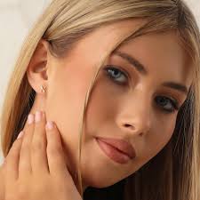 14K Gold Tiny Letter Earrings , Initial Earrings, Gift for Her,dainty  Letter Stud Earrings , Small Stud Earring, Personalized Earrings Gift,