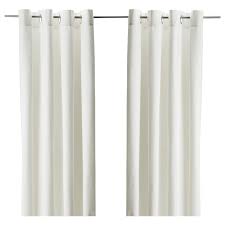 Merete Room Darkening Curtains 1 Pair Bleached White 57x98 Ikea Room Darkening Ikea Curtains Curtains With Blinds