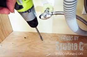 The water line needed to run up from under the house, so we went under to locate the correct spot using those electrical lines i just mentioned. How To Install A Water Line For A Refrigerator Ashlee Marie Real Fun With Real Food