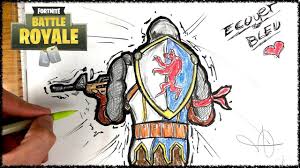 Draw Fortnite Blue Squire Easy Drawings Fortnite Drawings