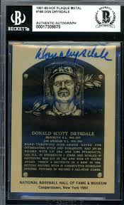 BECKETT SIGNED HOF BASEBALL CARDS
