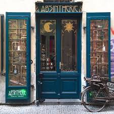 Had A Delightful Absinthe Cocktail In This Artnouveau Styled Absintherie Greenfairy Doorsofinstagram Doorsofprague Doorsoft Instagram Art Nouveau Prague
