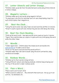Try to use new words but don't overwhelm the child. 101 Ways To Use Word Cards