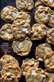 White Chocolate Marshmallow Cookies Marla Meridith Recipe Chocolate Marshmallow Cookies Marshmallow Cookies Marshmallow Cookie Recipes