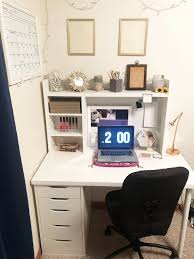 Bedroom Desks With Storage Inspirational Ikea Desk With Alex Drawers Ikea Ikeadesk Homeoffice In 2020 Bedroom Desk Study Room Decor Room Makeover